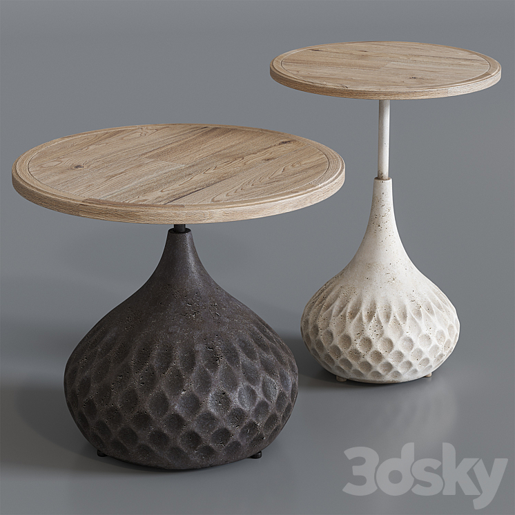 Morocco coffee table 3DS Max Model - thumbnail 2