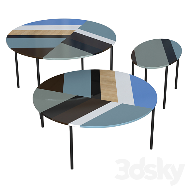 Moroso fishbone lowtables 3DSMax File - thumbnail 1