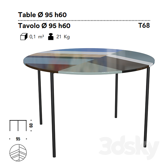 Moroso fishbone lowtables 3DSMax File - thumbnail 3