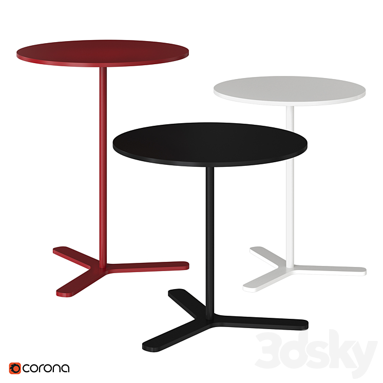 MOX TRE | Side table 3DS Max Model - thumbnail 1