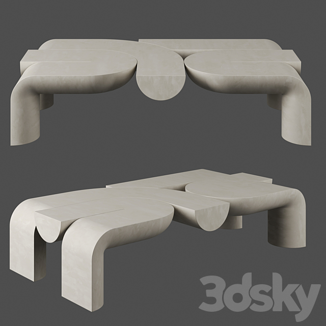 Mullu Coffee Table by Ian Felton 3DSMax File - thumbnail 1