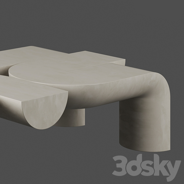 Mullu Coffee Table by Ian Felton 3DSMax File - thumbnail 2