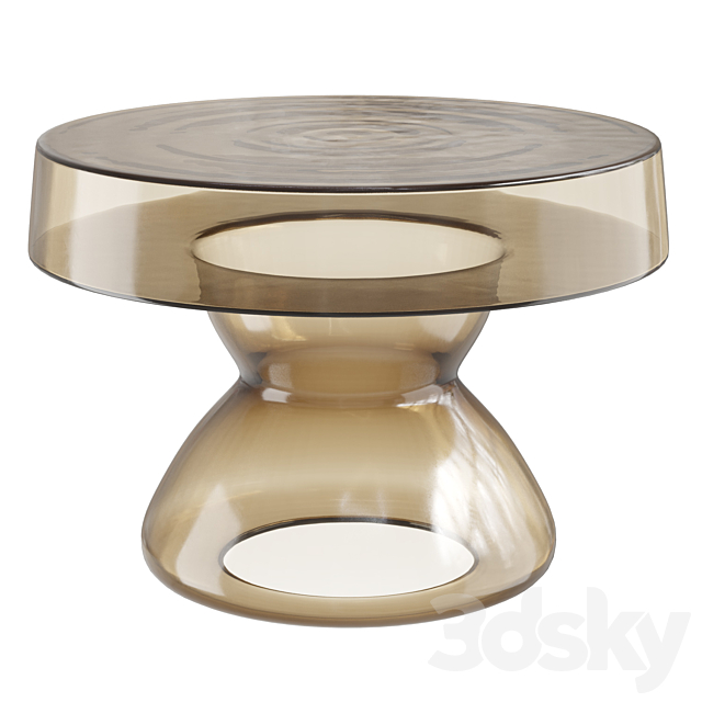 Murano Glass Coffee Table 3ds Max - thumbnail 1