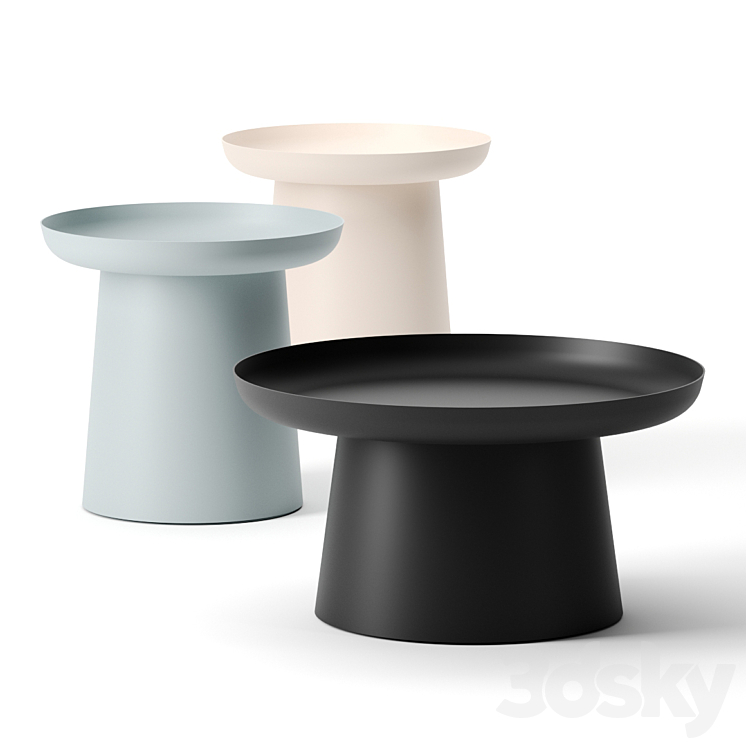 Musette Side Tables by De Vorm 3DS Max - thumbnail 1