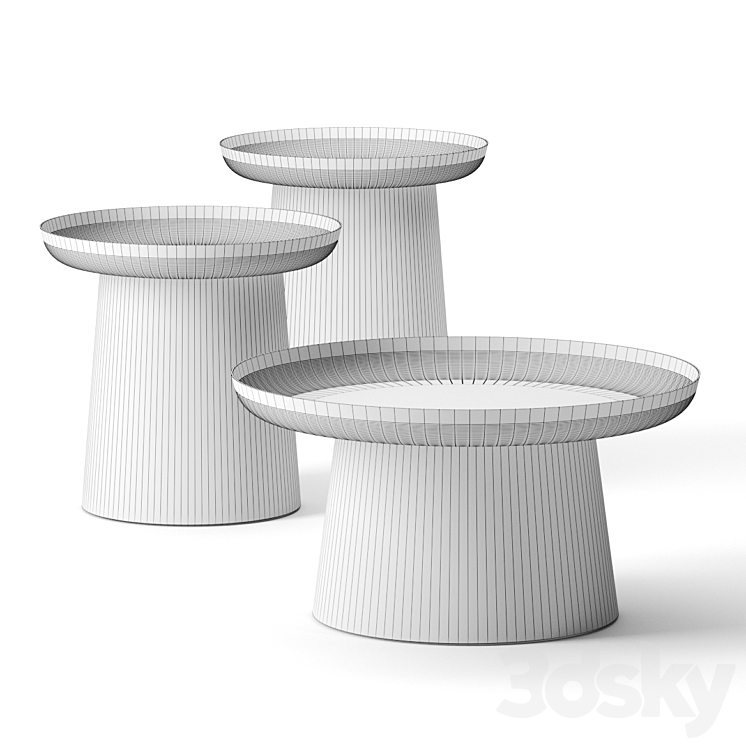 Musette Side Tables by De Vorm 3DS Max - thumbnail 2