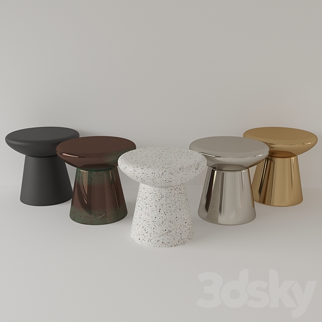 Mush TableStool bedside table 3DSMax File - thumbnail 1