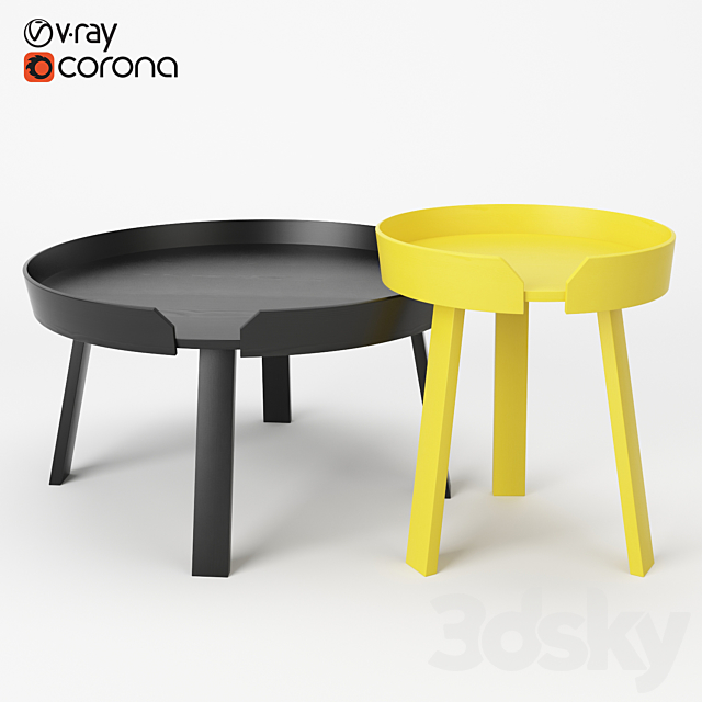 Muuto Around Tables 3DSMax File - thumbnail 1