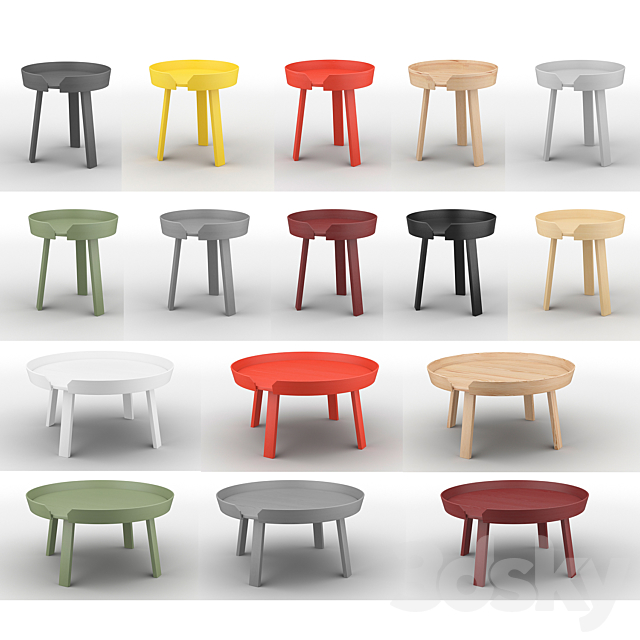 Muuto Around Tables 3DSMax File - thumbnail 2