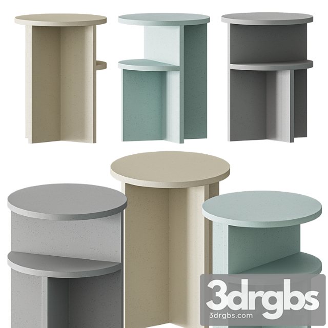 Muuto halves side table 2 3dsmax Download - thumbnail 1