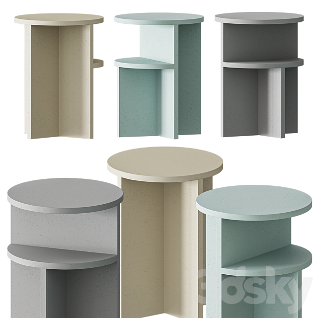 MUUTO HALVES SIDE TABLE 3DSMax File - thumbnail 1