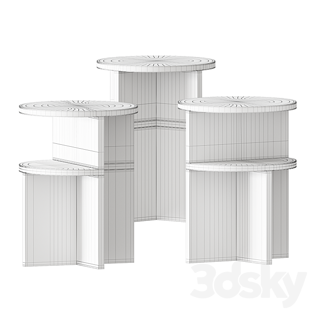 MUUTO HALVES SIDE TABLE 3DSMax File - thumbnail 2