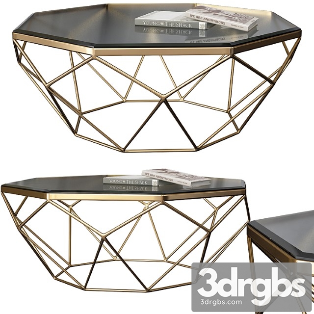 Mystique glass-top coffee table 2 3dsmax Download - thumbnail 1