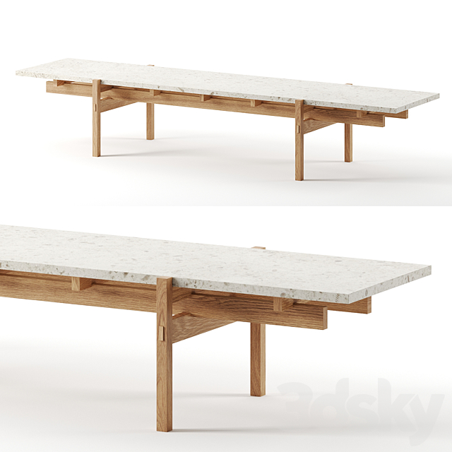 N-CT01 table bench by karimoku case study 3DSMax File - thumbnail 1