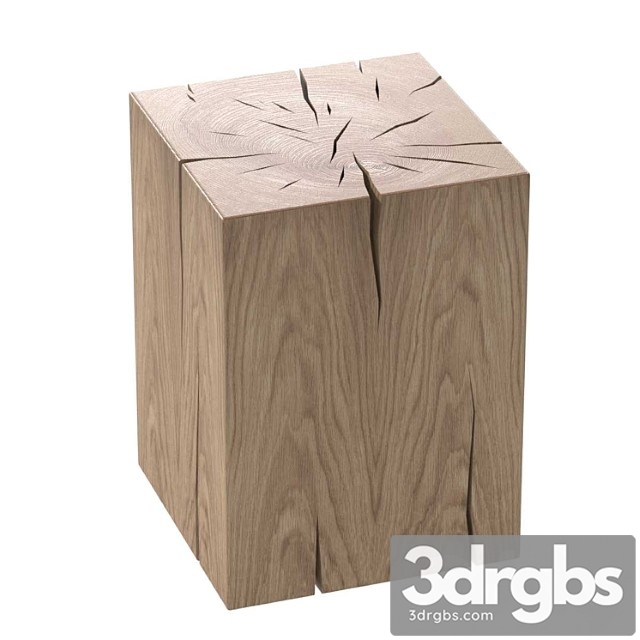 Natural solid oak cube table by rose uniacke - thumbnail 1