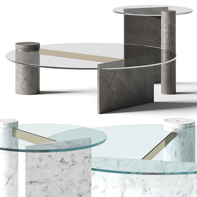 Natuzzi Frost Coffee Tables 3DSMax File - thumbnail 1