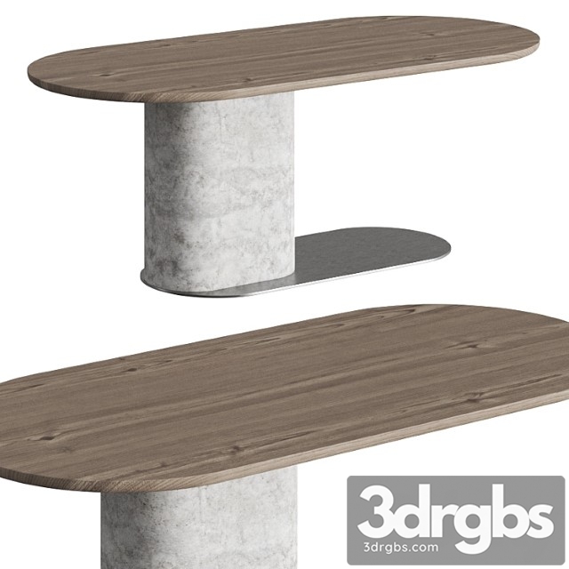 Natuzzi ombra dinning table 2 3dsmax Download - thumbnail 1