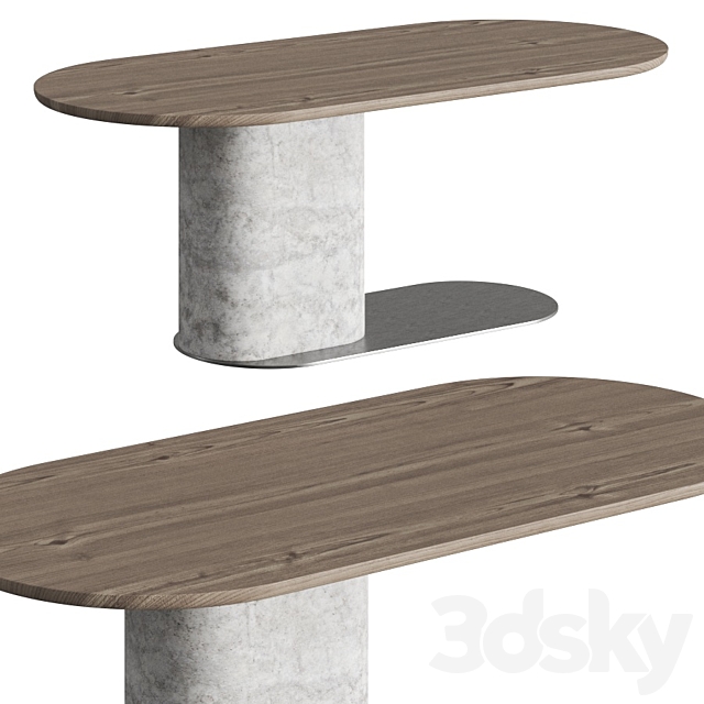 Natuzzi Ombra Dinning Table 3DSMax File - thumbnail 1