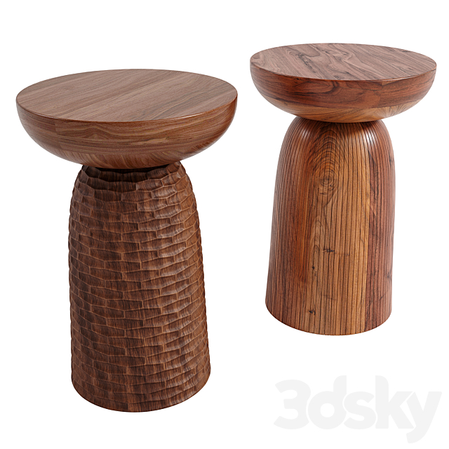 Nera Stool Monica Forster 3DS Max Model - thumbnail 2