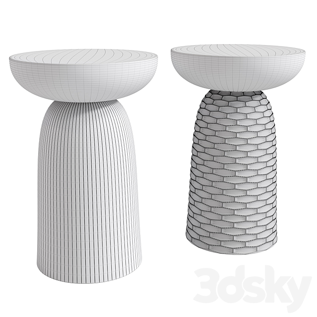 Nera Stool Monica Forster 3DS Max Model - thumbnail 3