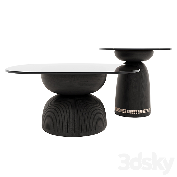 Nera Table Black Monica Forster Zanat 3DS Max - thumbnail 1