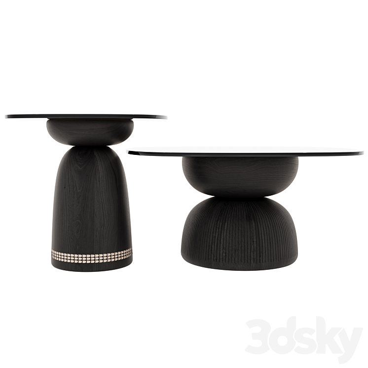 Nera Table Black Monica Forster Zanat 3DS Max - thumbnail 2