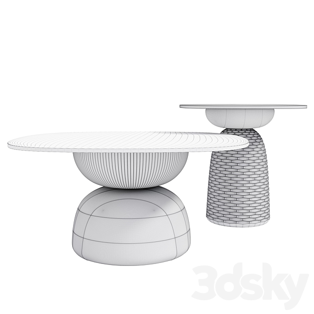 Nera table Monica Forster 3DS Max Model - thumbnail 5