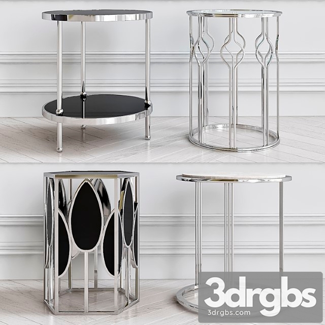 Nickel side table 2 3dsmax Download - thumbnail 1