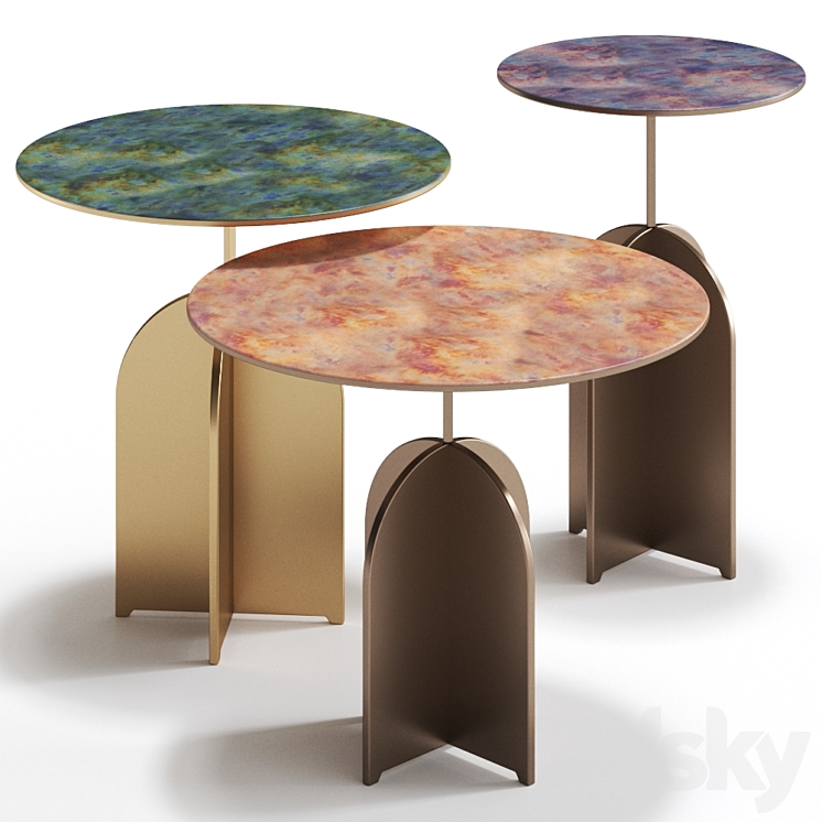 NICOLA TABLE by DE CASTELLI 3DS Max Model - thumbnail 1