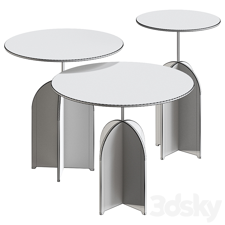 NICOLA TABLE by DE CASTELLI 3DS Max Model - thumbnail 2