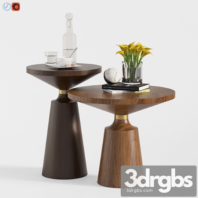 Nicole coffee table set 2 3dsmax Download - thumbnail 1