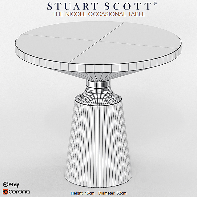 NICOLE OCCASIONAL TABLE 3DSMax File - thumbnail 3