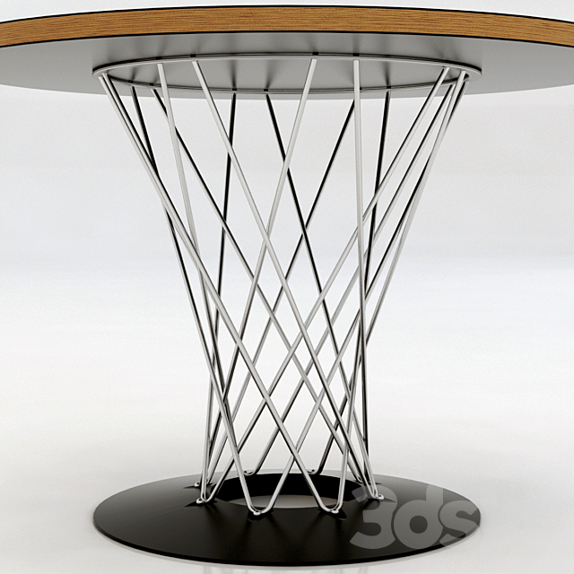 Noguchi circular table 3DS Max Model - thumbnail 2