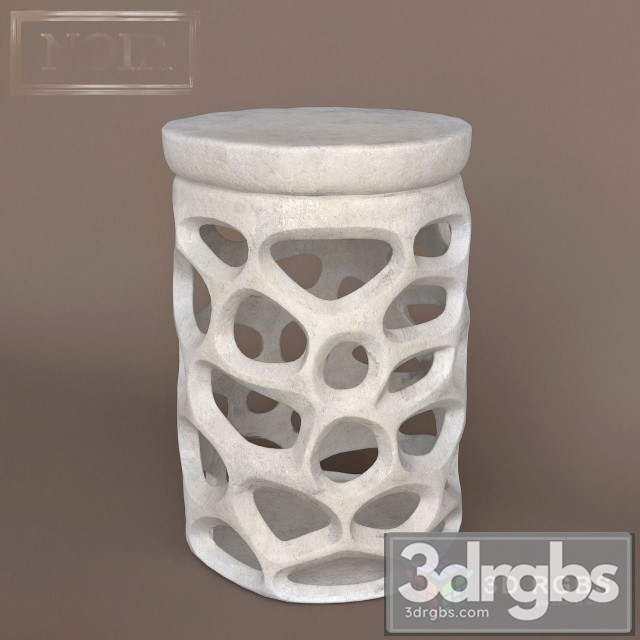 Noir Fabbro Side Table 3dsmax Download - thumbnail 1