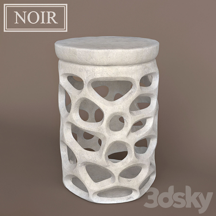 Noir Fabro Side Table 3DS Max - thumbnail 1