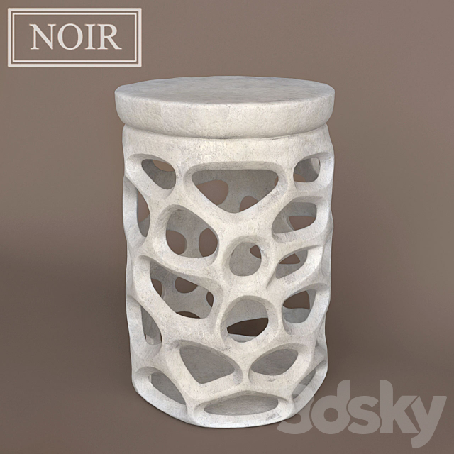 Noir Fabro Side Table 3DSMax File - thumbnail 1