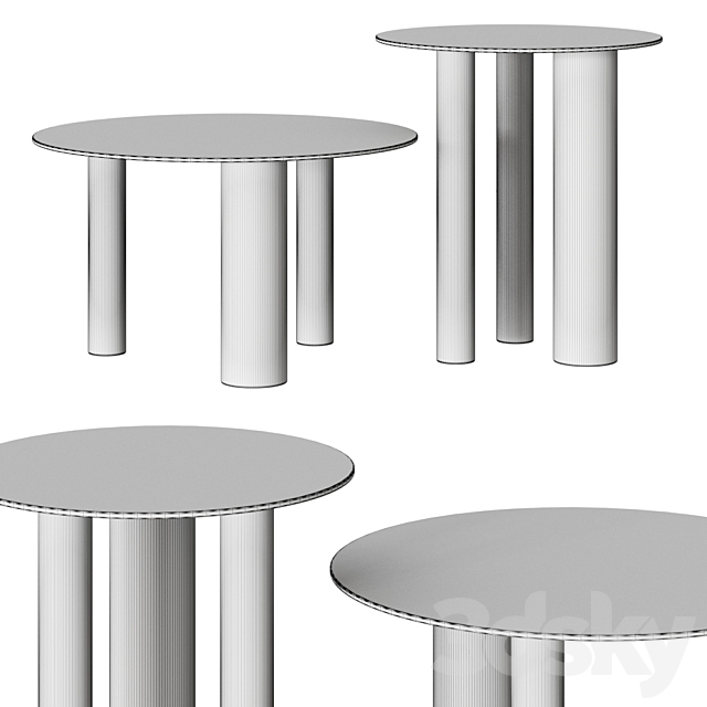 Noom Brandt Coffee Tables 3DS Max Model - thumbnail 2