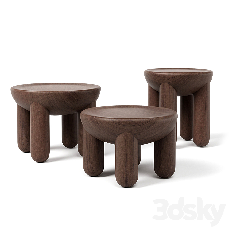 Noom Freyja Coffee Table 3DS Max Model - thumbnail 1