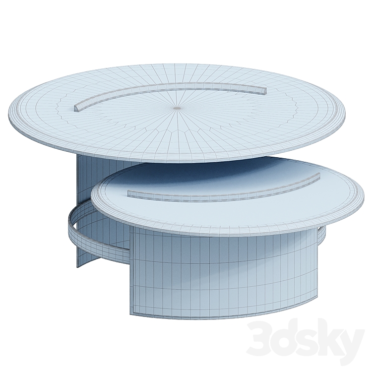 Norman Center Table 3DS Max Model - thumbnail 2