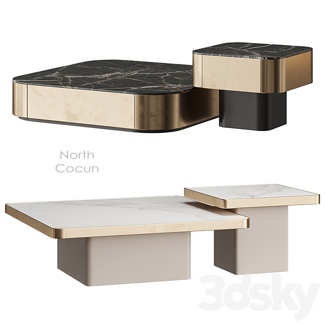 North Cocun coffee table 3ds Max - thumbnail 1