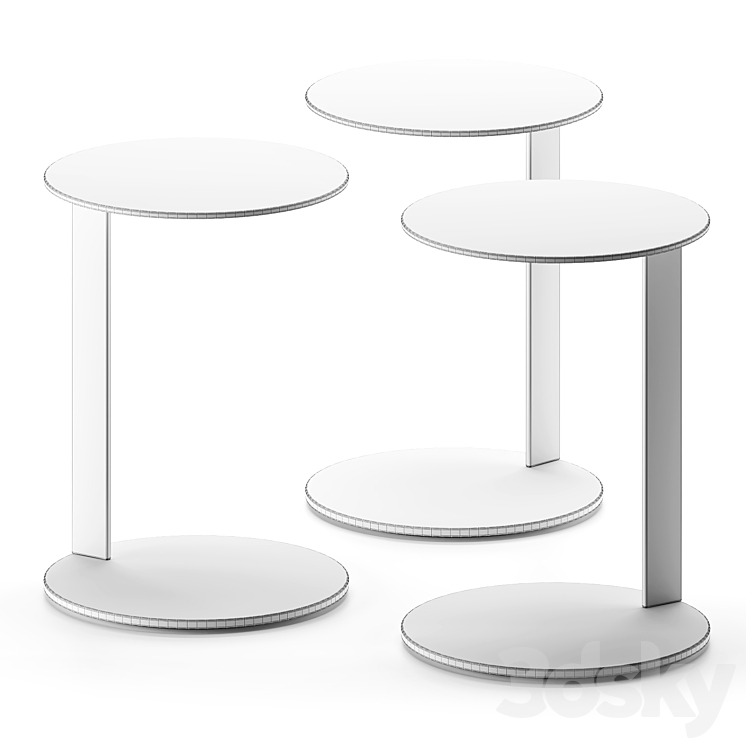 Note Modern Side Table | blu dot 3DS Max Model - thumbnail 2