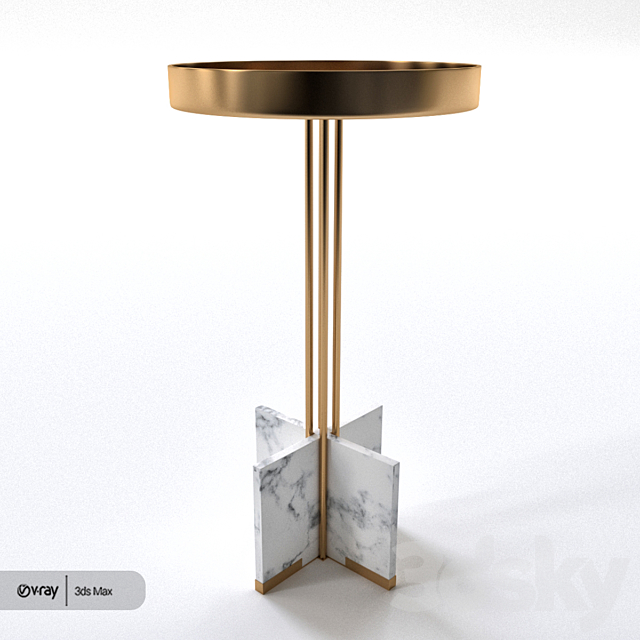 Nyla end table 3DSMax File - thumbnail 2