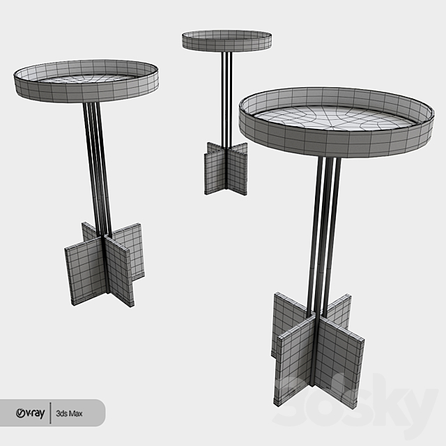 Nyla end table 3DSMax File - thumbnail 3