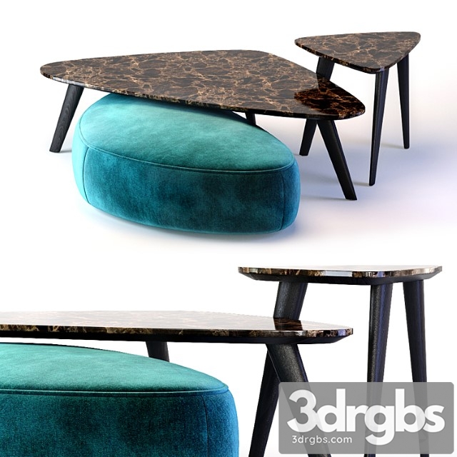 Oasis andre collection small table and ottoman 2 3dsmax Download - thumbnail 1