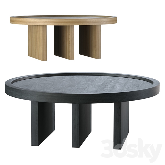 ODD Table Contemporary Side Table in Wood by Lucas Faber 3DS Max Model - thumbnail 6