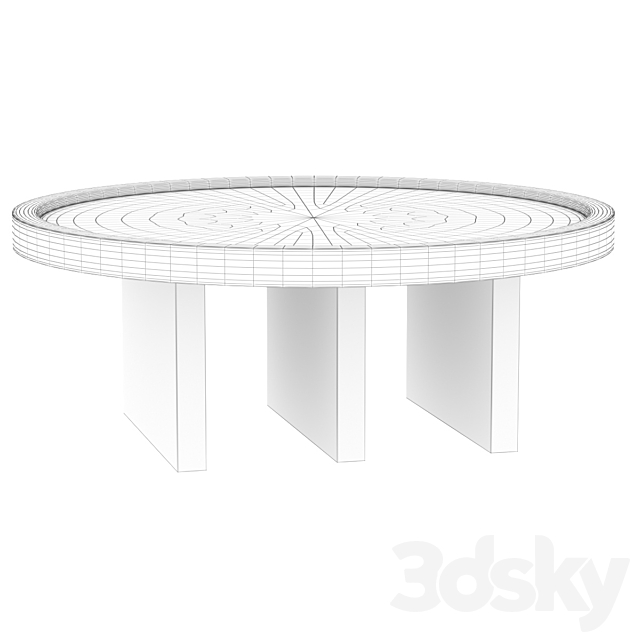 ODD Table Contemporary Side Table in Wood by Lucas Faber 3DS Max Model - thumbnail 7