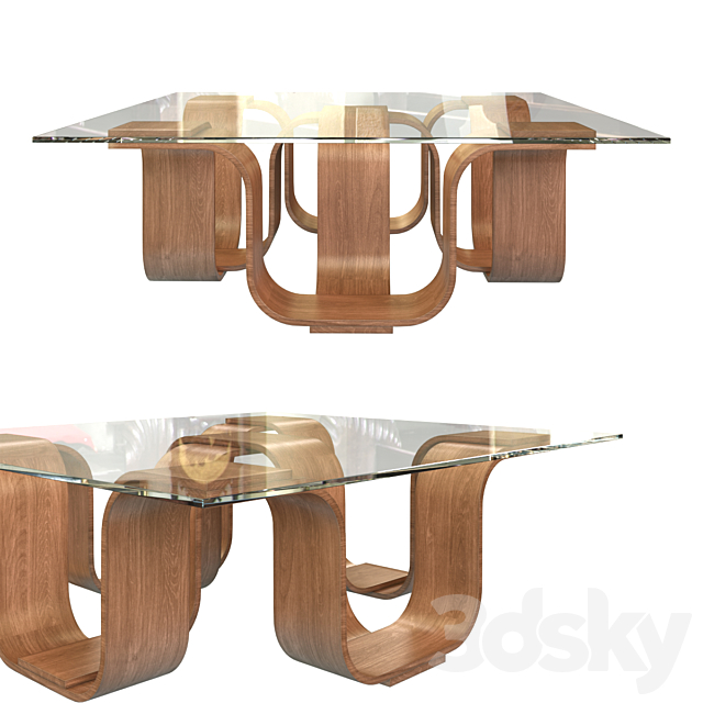 Ogetti Square Cocktail Table 3DSMax File - thumbnail 1