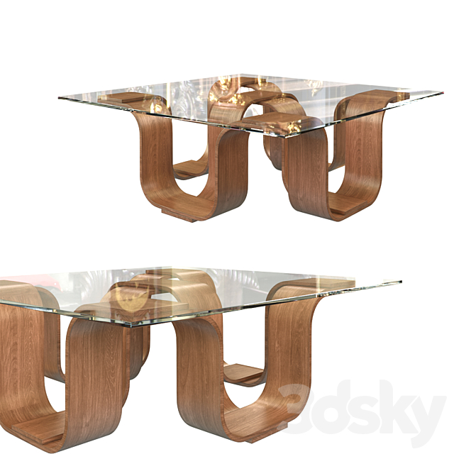 Ogetti Square Cocktail Table 3DSMax File - thumbnail 2