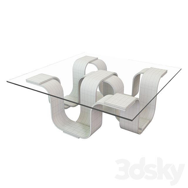 Ogetti Square Cocktail Table 3DSMax File - thumbnail 3