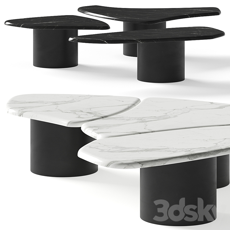 Okha Tectra Coffee Tables 3DS Max Model - thumbnail 3