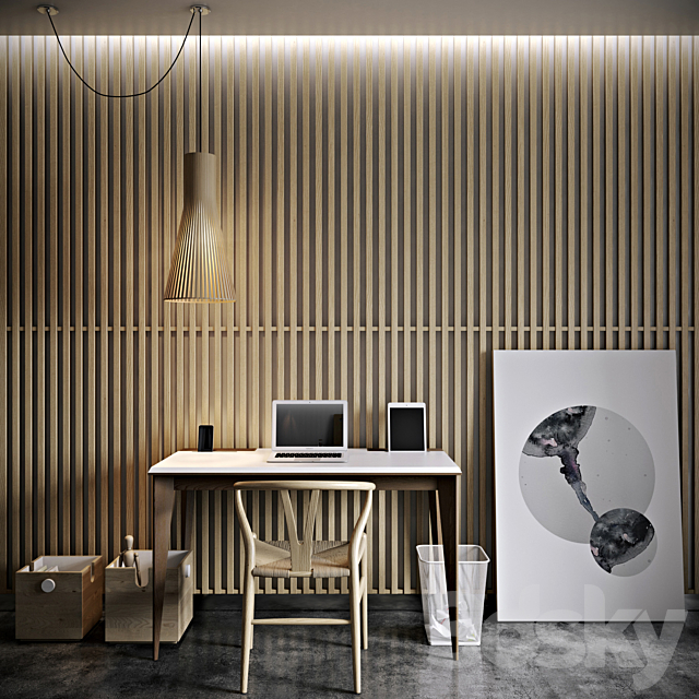 OLLLY – Desk 3DS Max Model - thumbnail 3